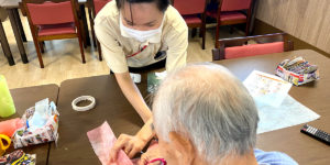 夏祭りの準備してます